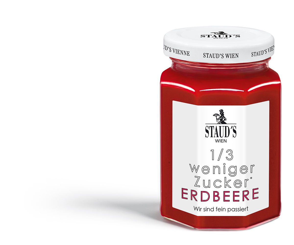 Zuckerreduzierte Erdbeere Fruchtaufstrich STAUD'S Feinste Verführung